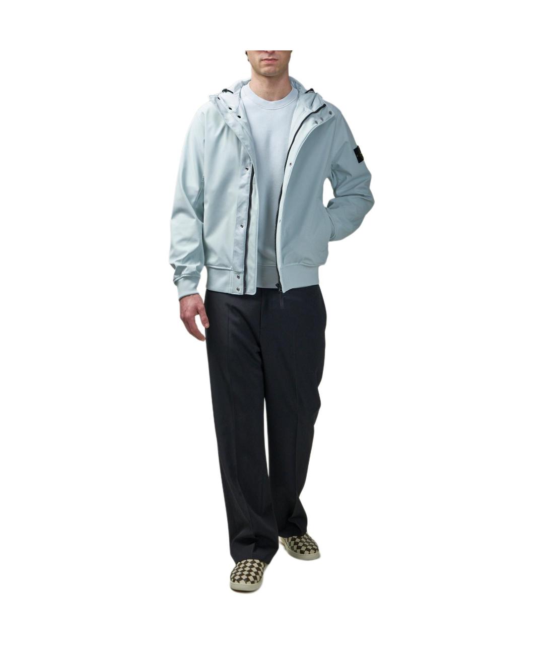 STONE ISLAND Голубая куртка, фото 2