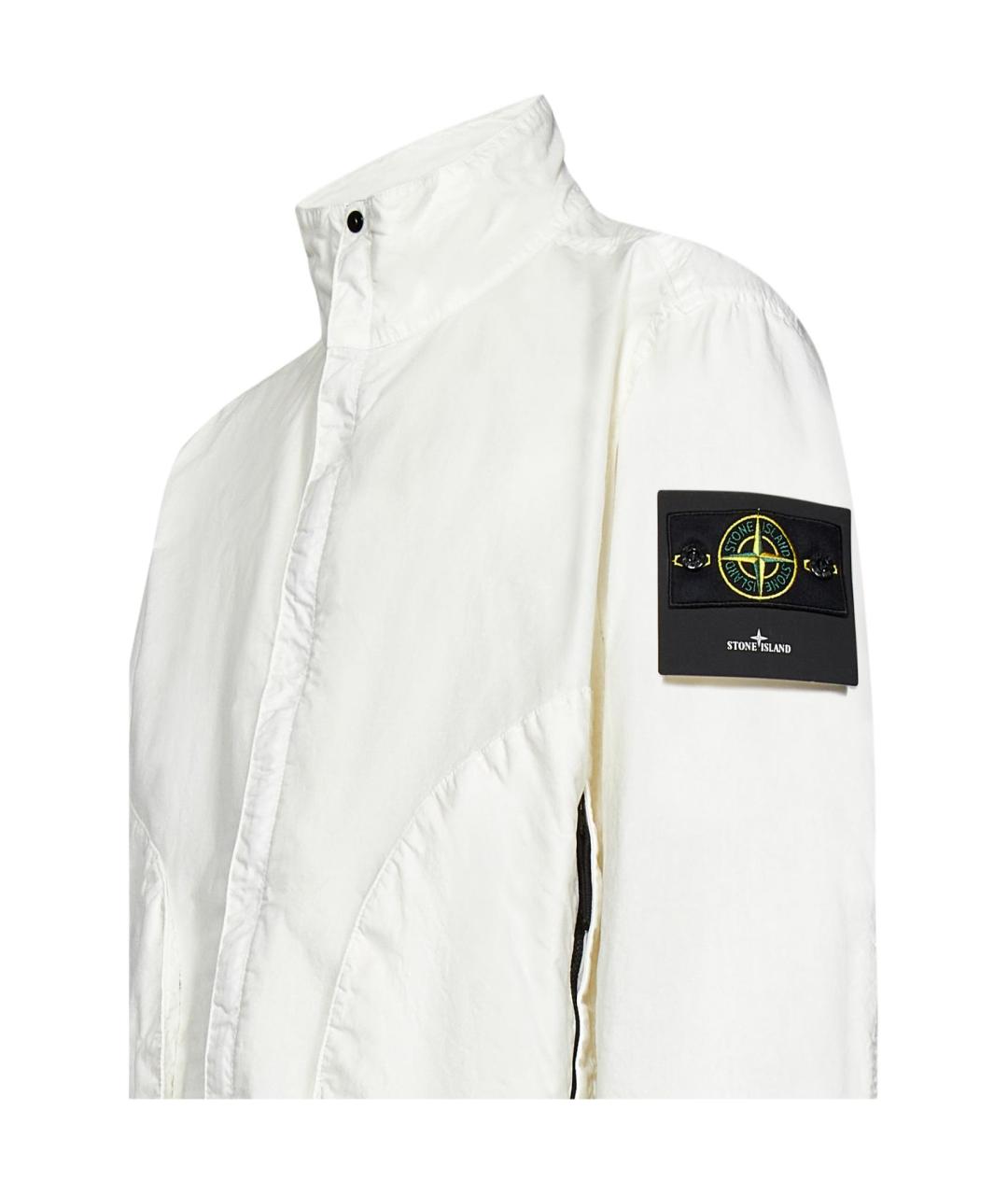 STONE ISLAND Белая куртка, фото 4