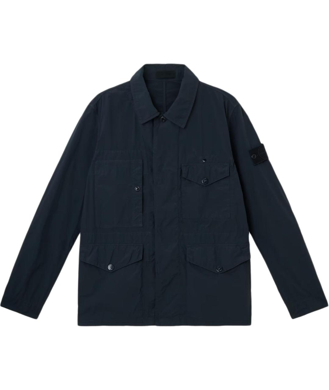 STONE ISLAND Темно-синяя куртка, фото 1