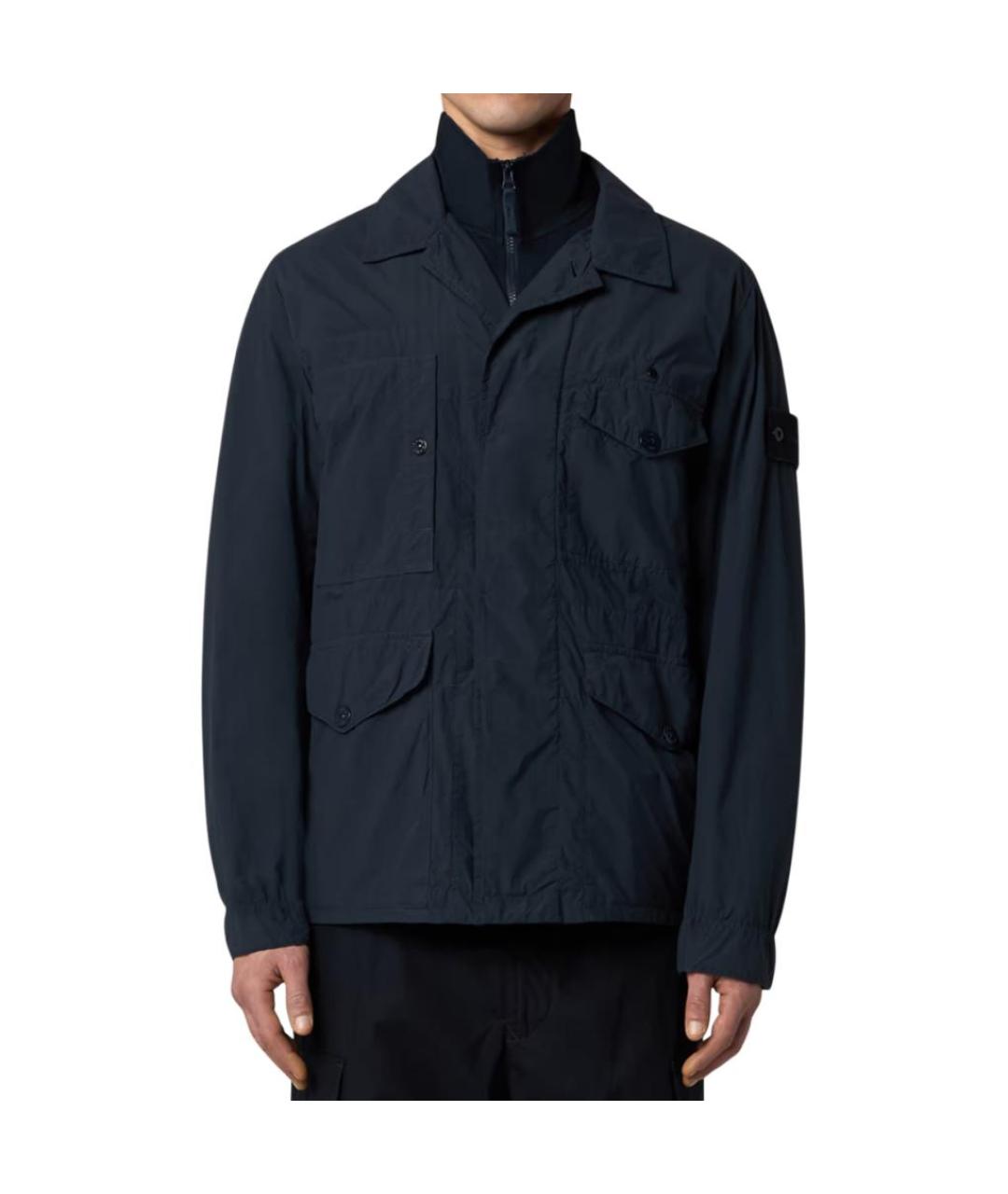 STONE ISLAND Темно-синяя куртка, фото 5