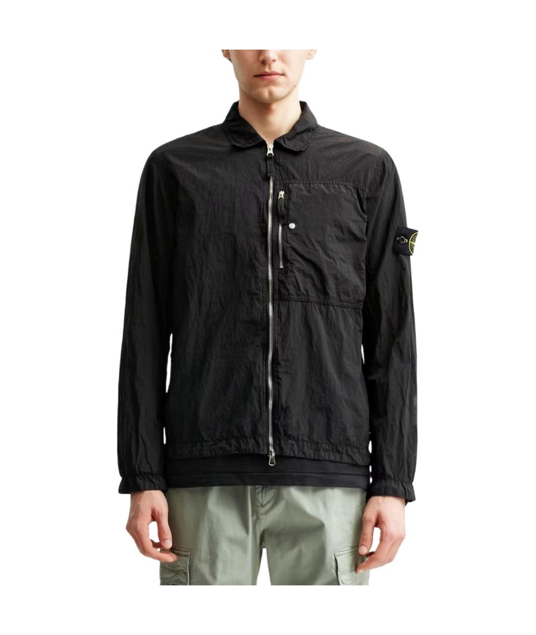 STONE ISLAND Черная куртка, фото 3