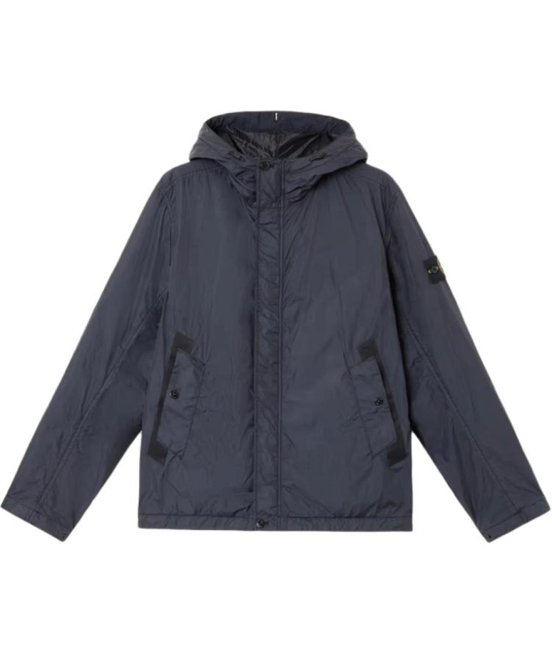 STONE ISLAND Темно-синяя куртка, фото 1