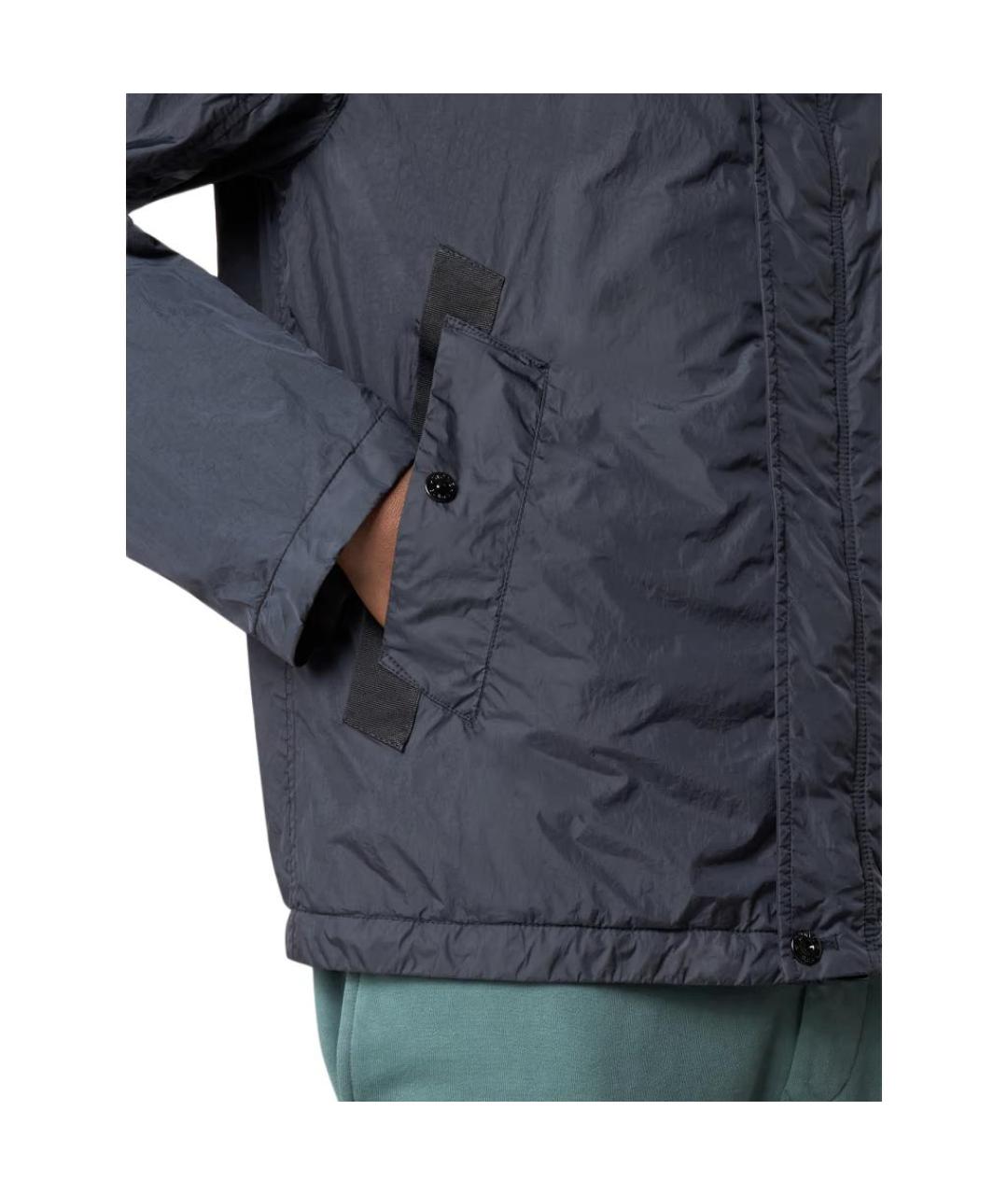 STONE ISLAND Темно-синяя куртка, фото 5