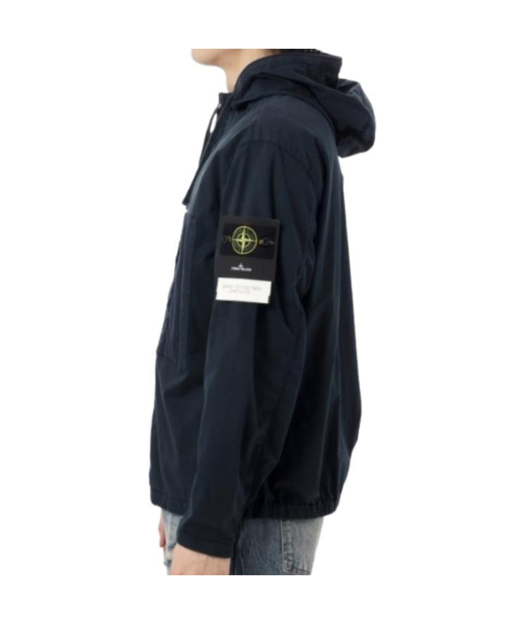STONE ISLAND Темно-синяя куртка, фото 3