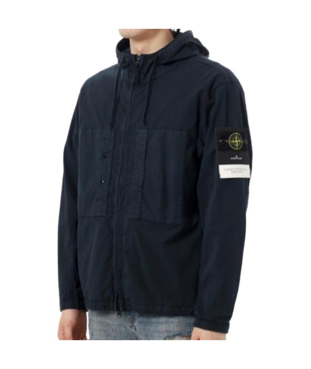 STONE ISLAND Темно-синяя куртка, фото 4
