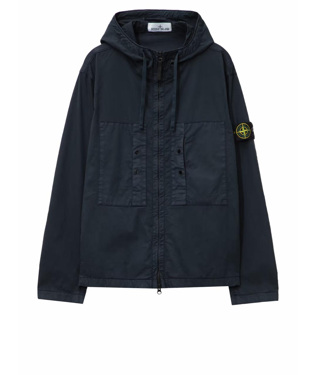 STONE ISLAND Темно-синяя куртка, фото 1