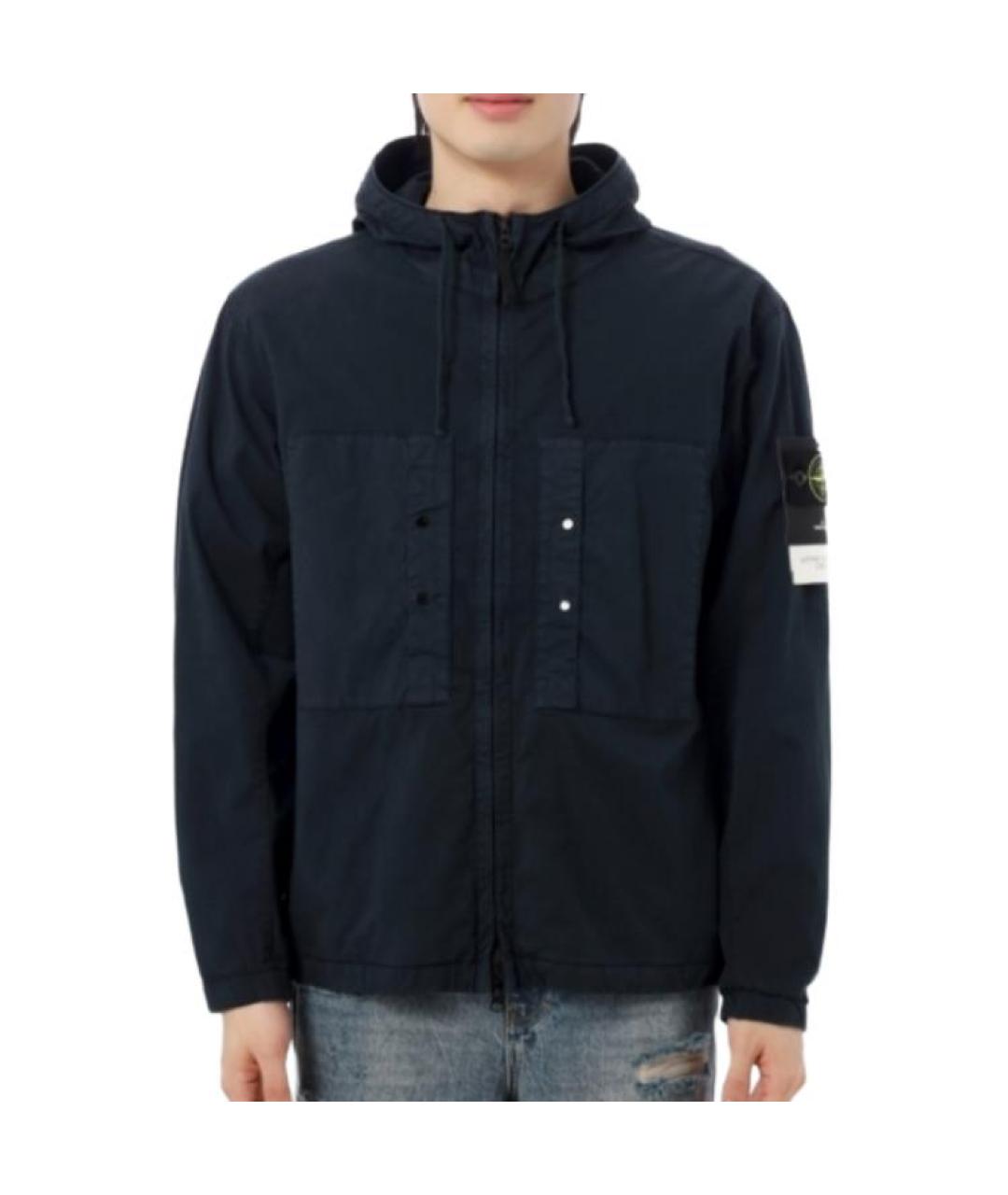 STONE ISLAND Темно-синяя куртка, фото 5