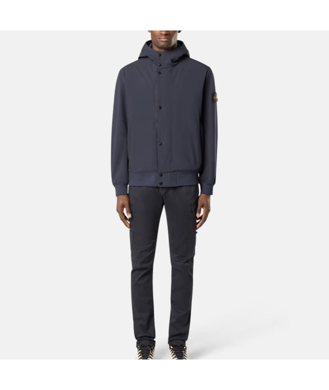STONE ISLAND Темно-синяя куртка, фото 3