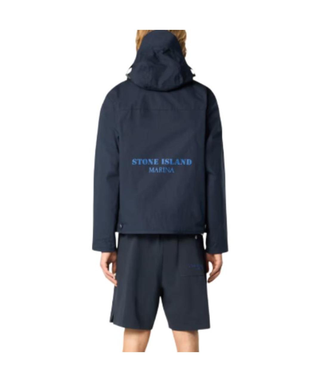 STONE ISLAND Темно-синяя куртка, фото 3