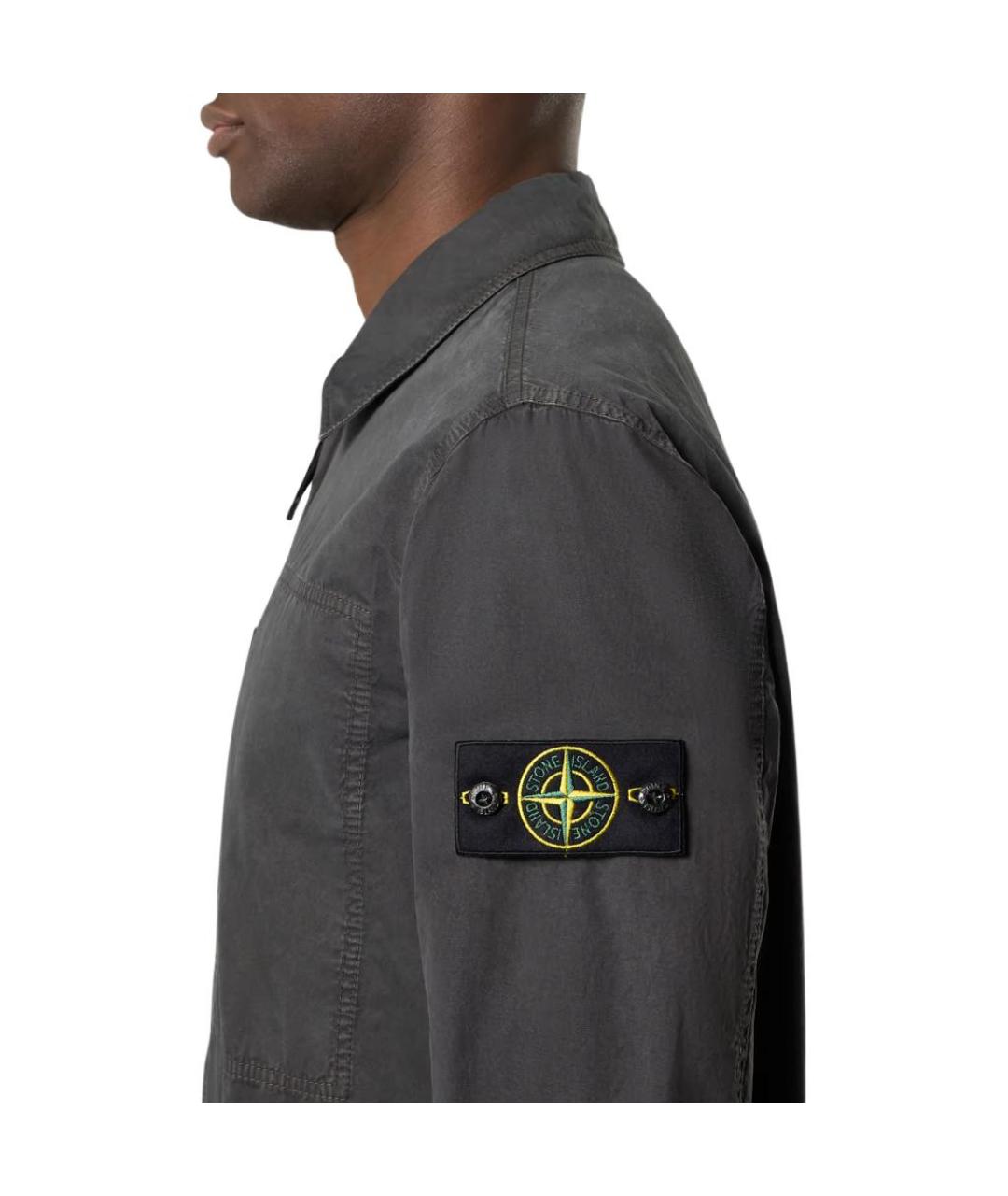 STONE ISLAND Антрацитовая куртка, фото 8