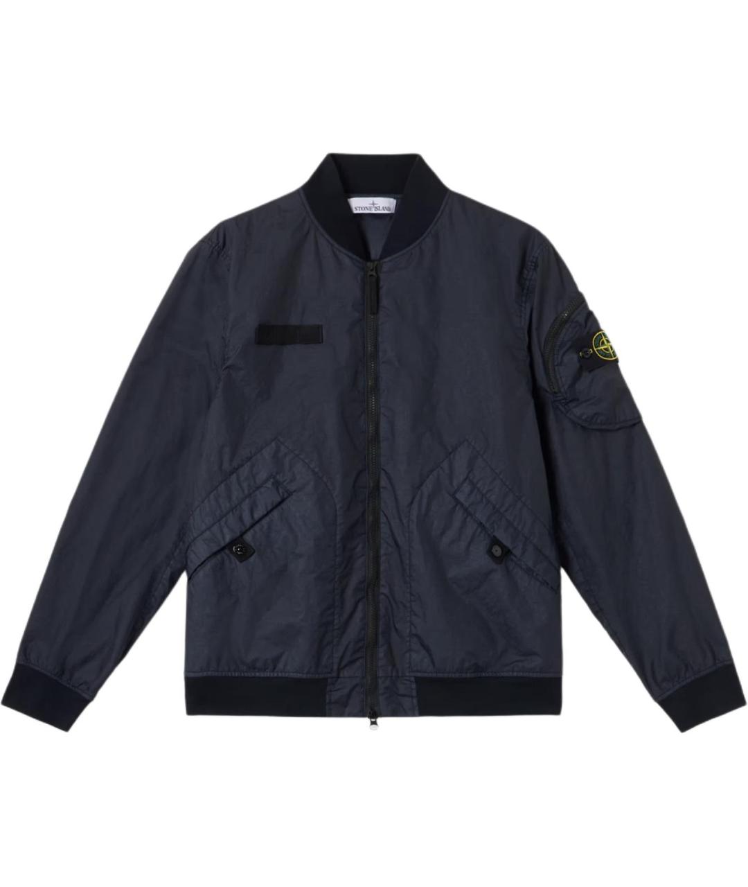 STONE ISLAND Темно-синяя куртка, фото 1