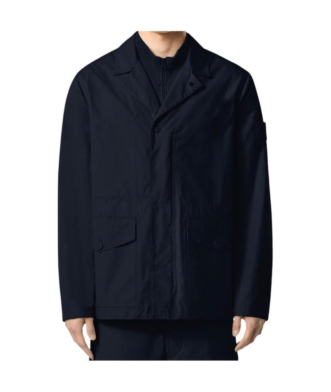 STONE ISLAND Темно-синяя куртка, фото 3