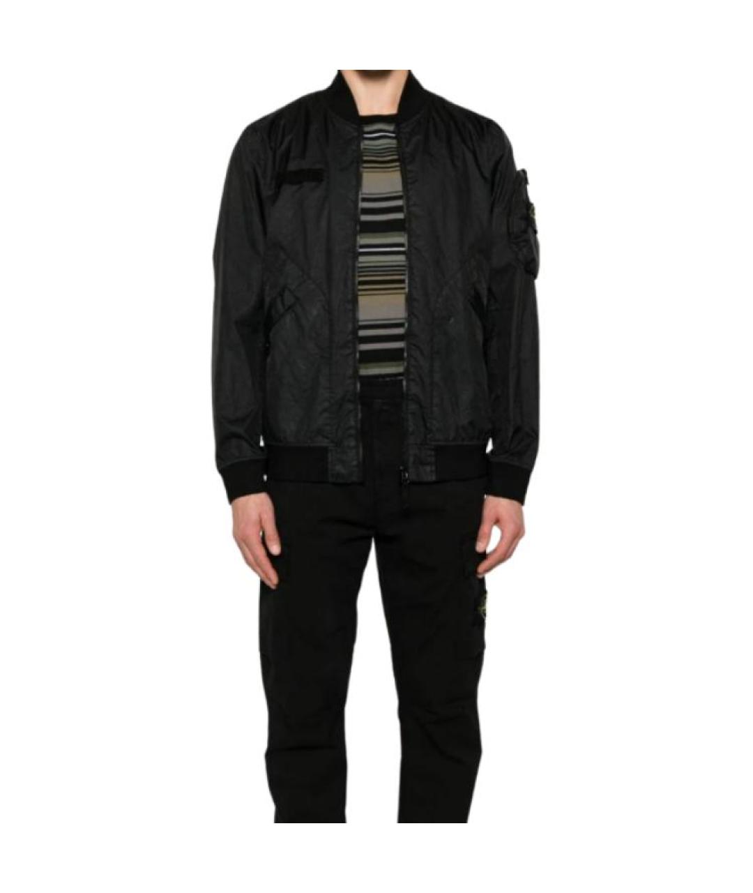 STONE ISLAND Черная куртка, фото 2