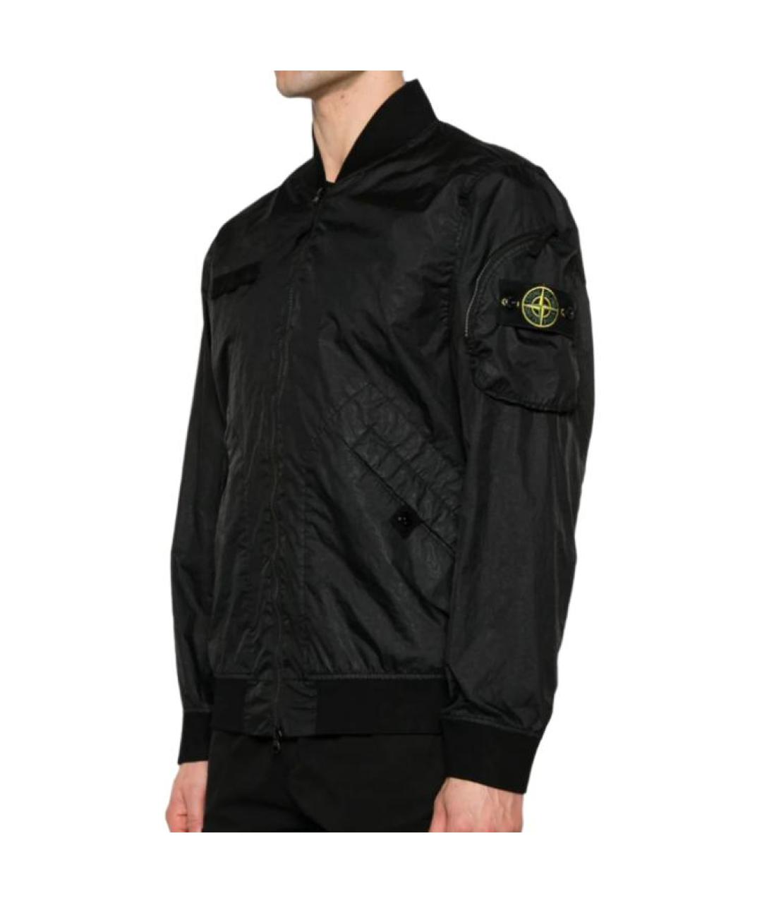 STONE ISLAND Черная куртка, фото 3