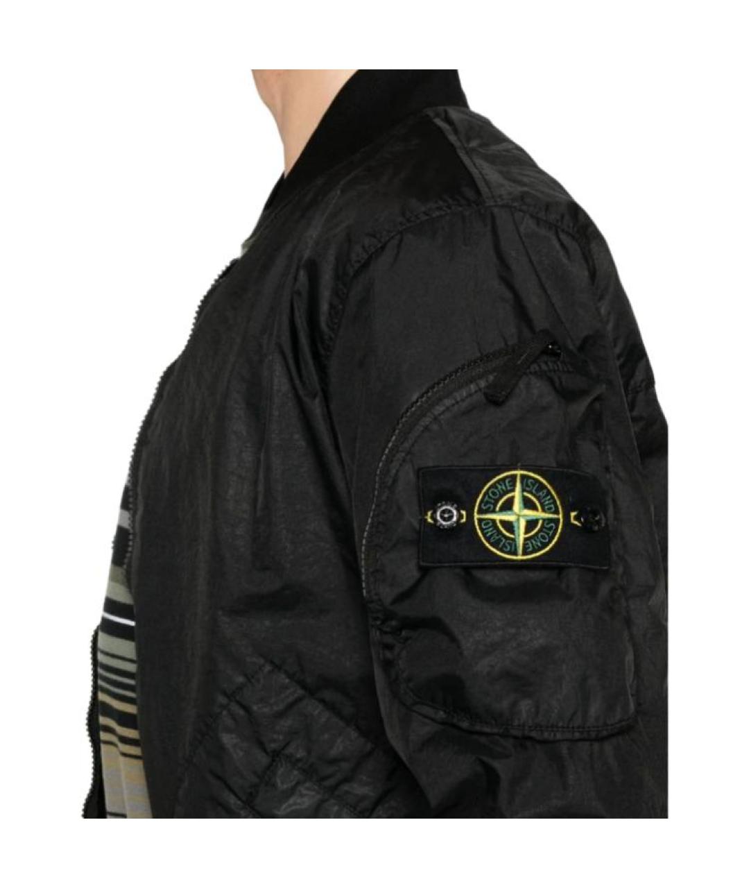 STONE ISLAND Черная куртка, фото 5
