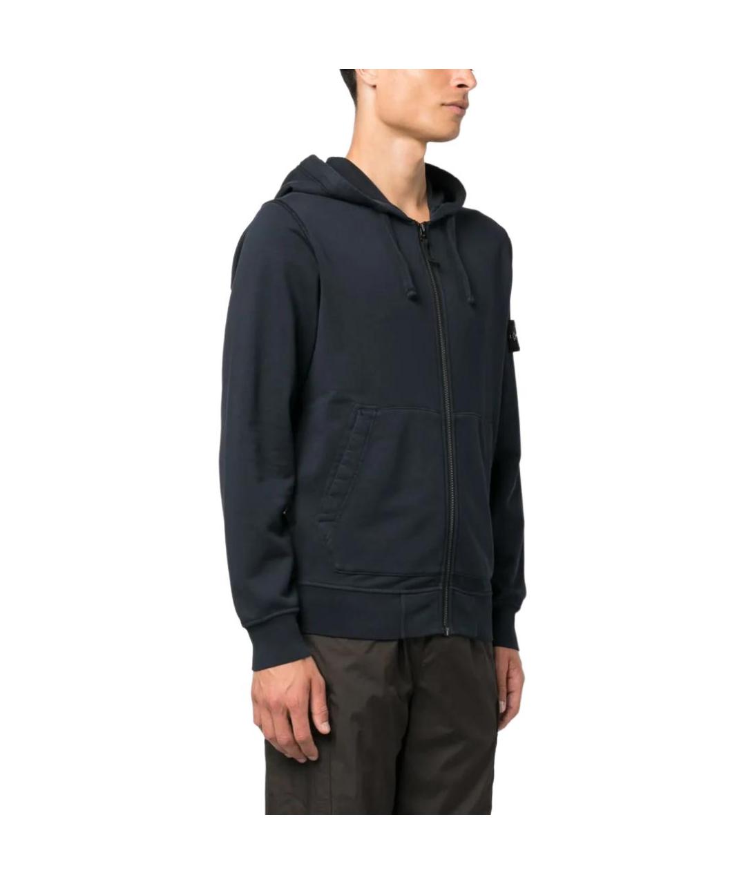 STONE ISLAND Темно-синяя куртка, фото 4