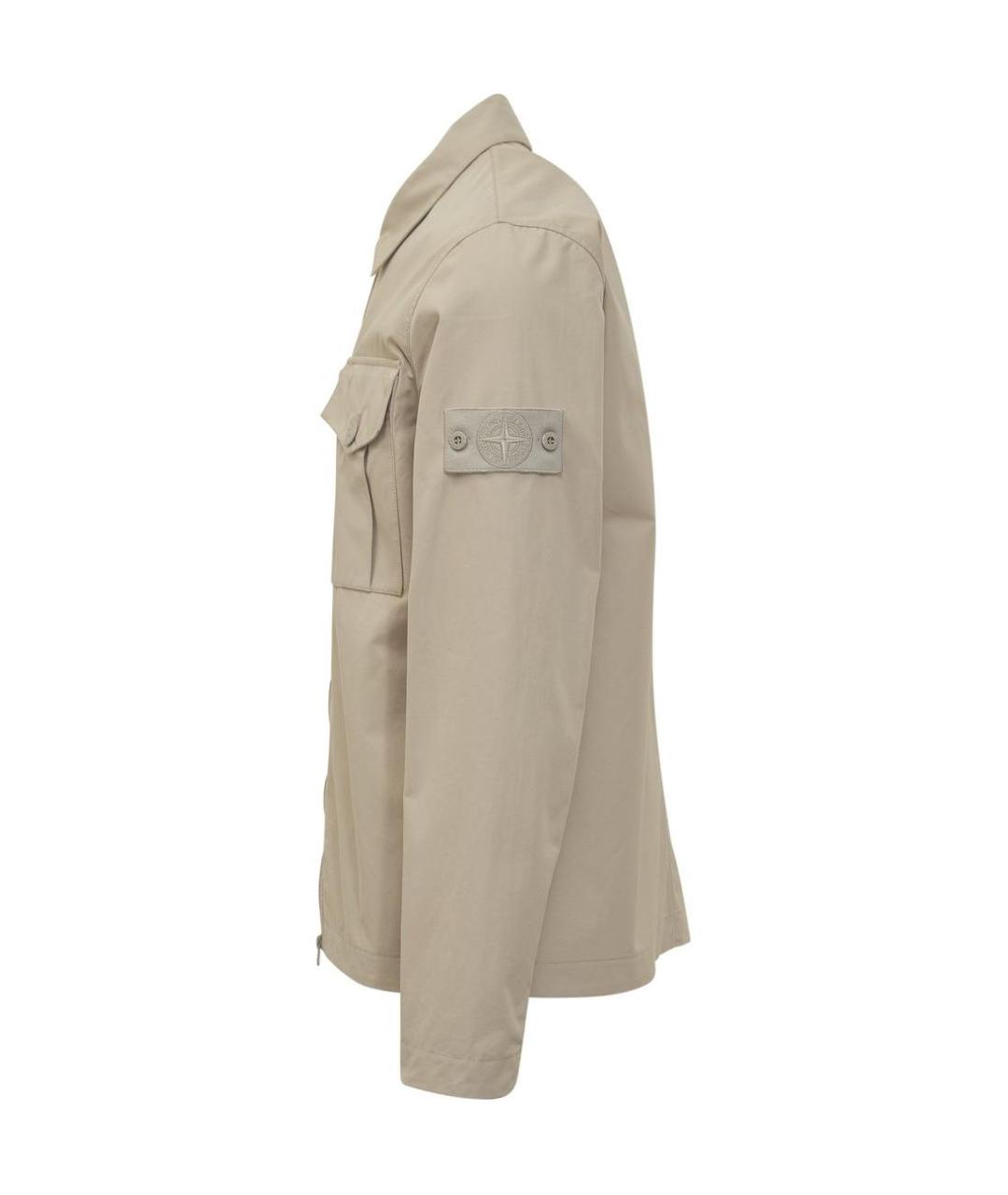 STONE ISLAND Бежевая куртка, фото 3