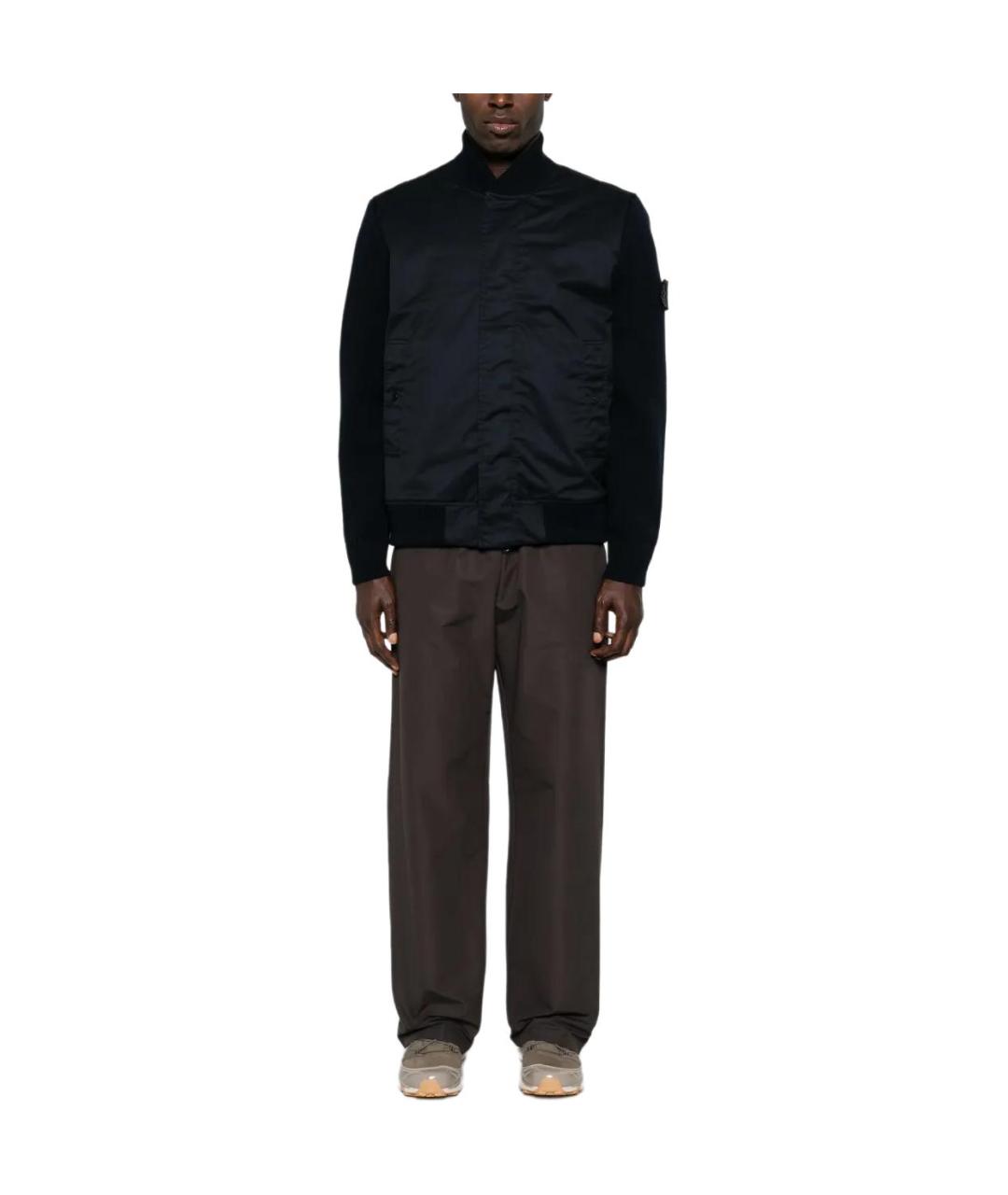 STONE ISLAND Темно-синяя куртка, фото 2