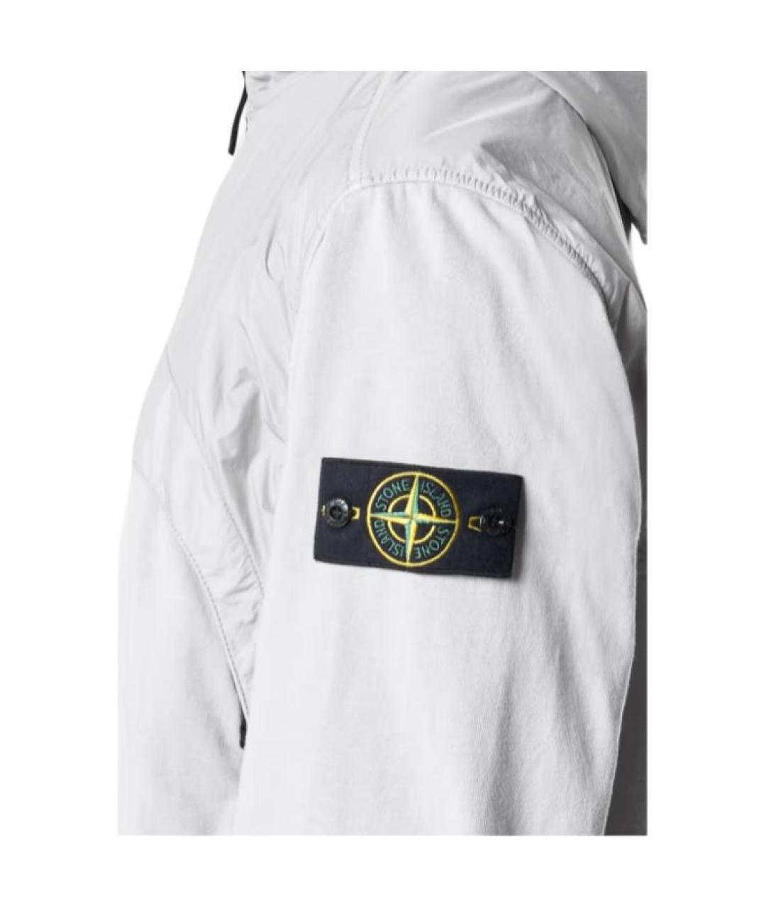 STONE ISLAND Серебряная куртка, фото 5
