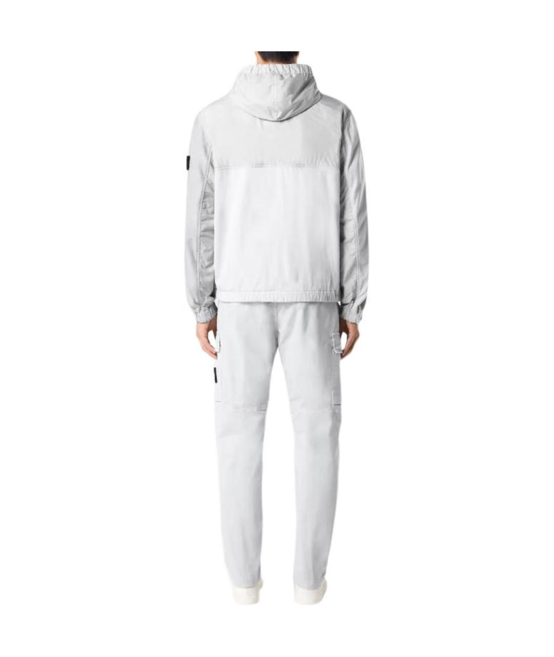 STONE ISLAND Серебряная куртка, фото 4