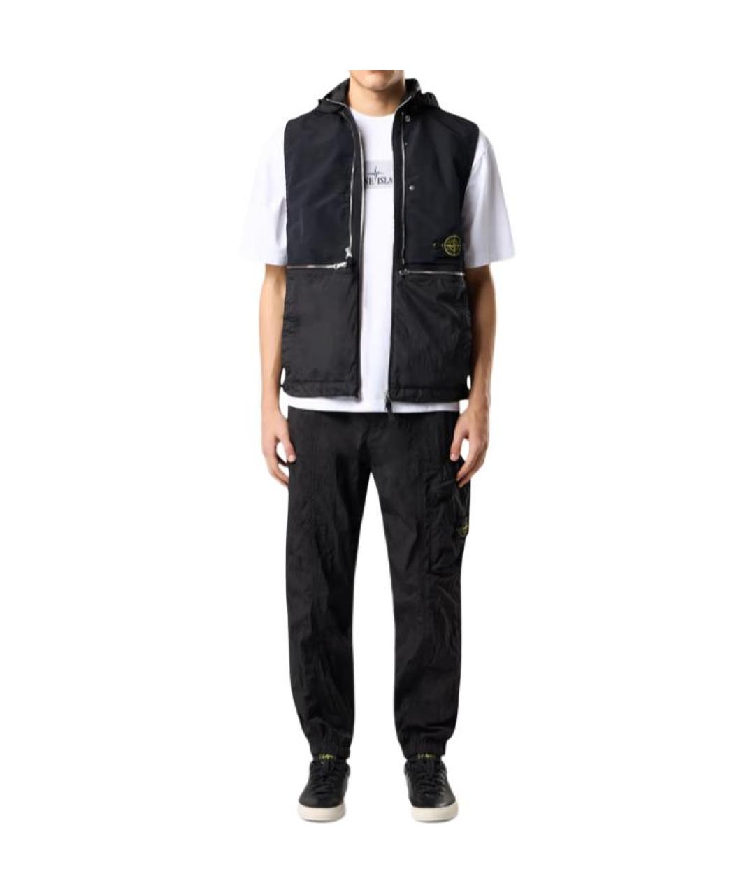 STONE ISLAND Черная куртка, фото 3