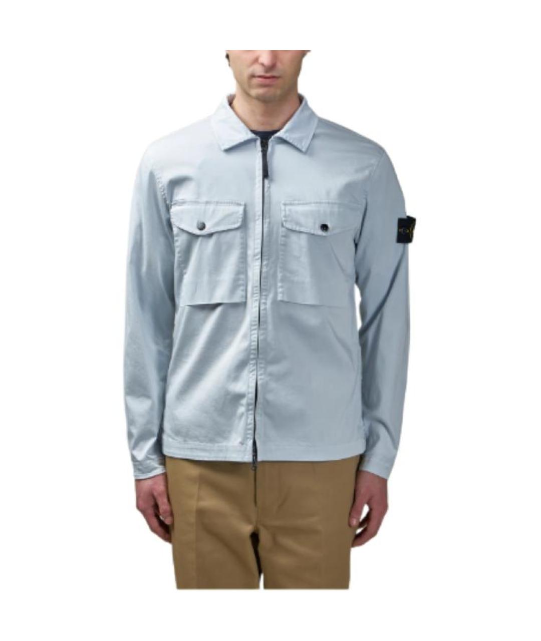 STONE ISLAND Голубая куртка, фото 4
