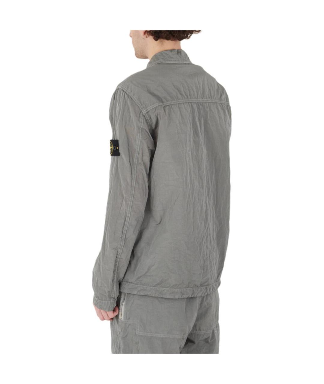 STONE ISLAND Серебряная куртка, фото 5