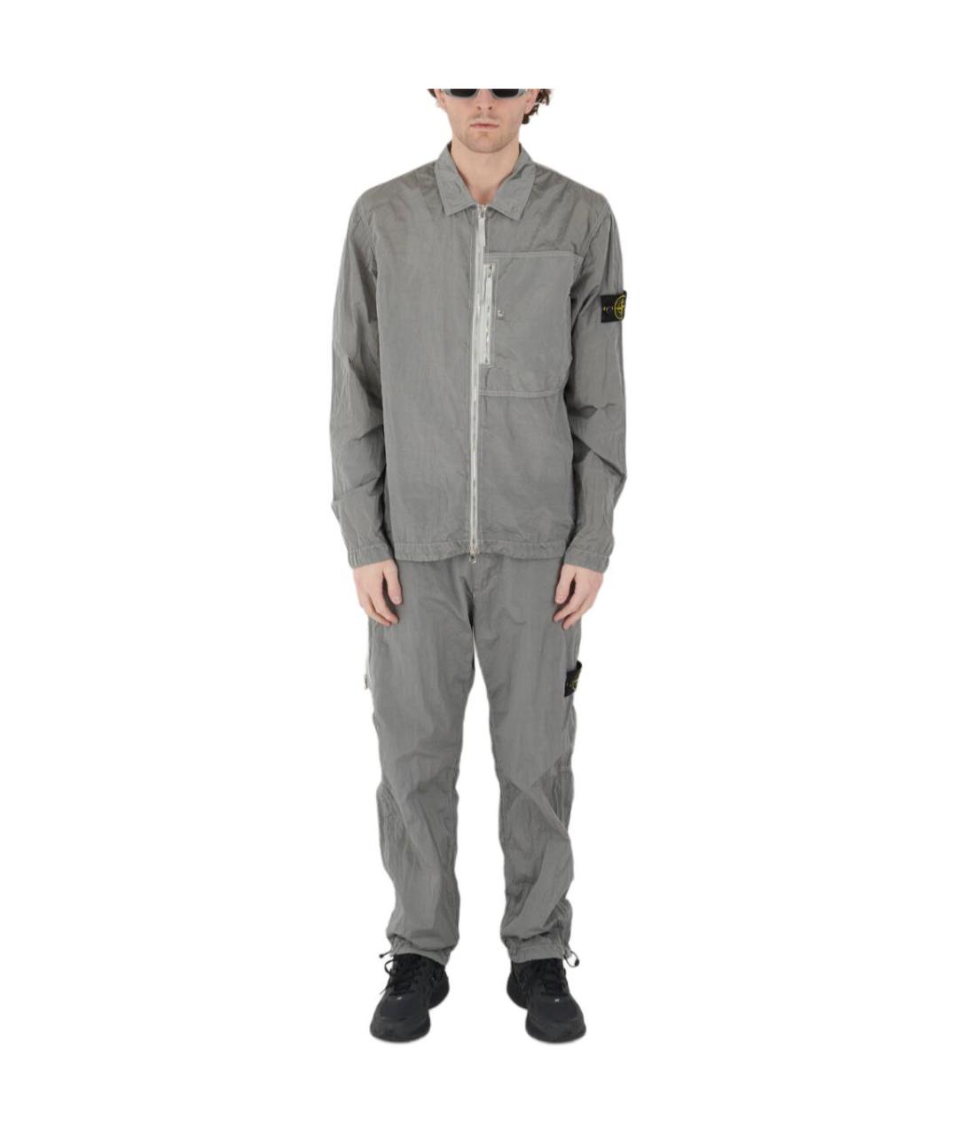 STONE ISLAND Серебряная куртка, фото 2