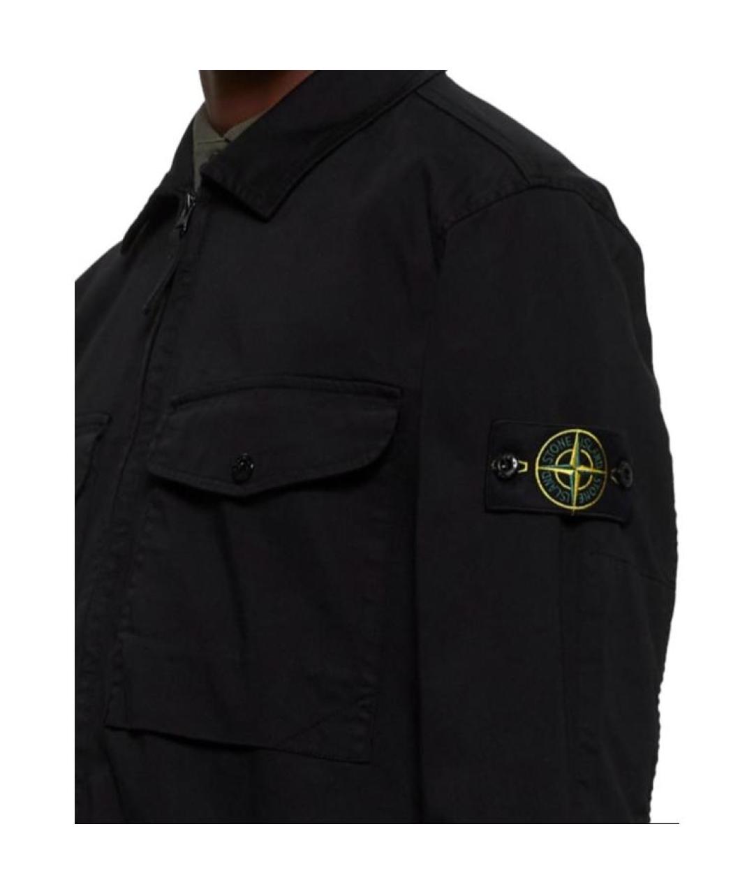 STONE ISLAND Черная куртка, фото 3
