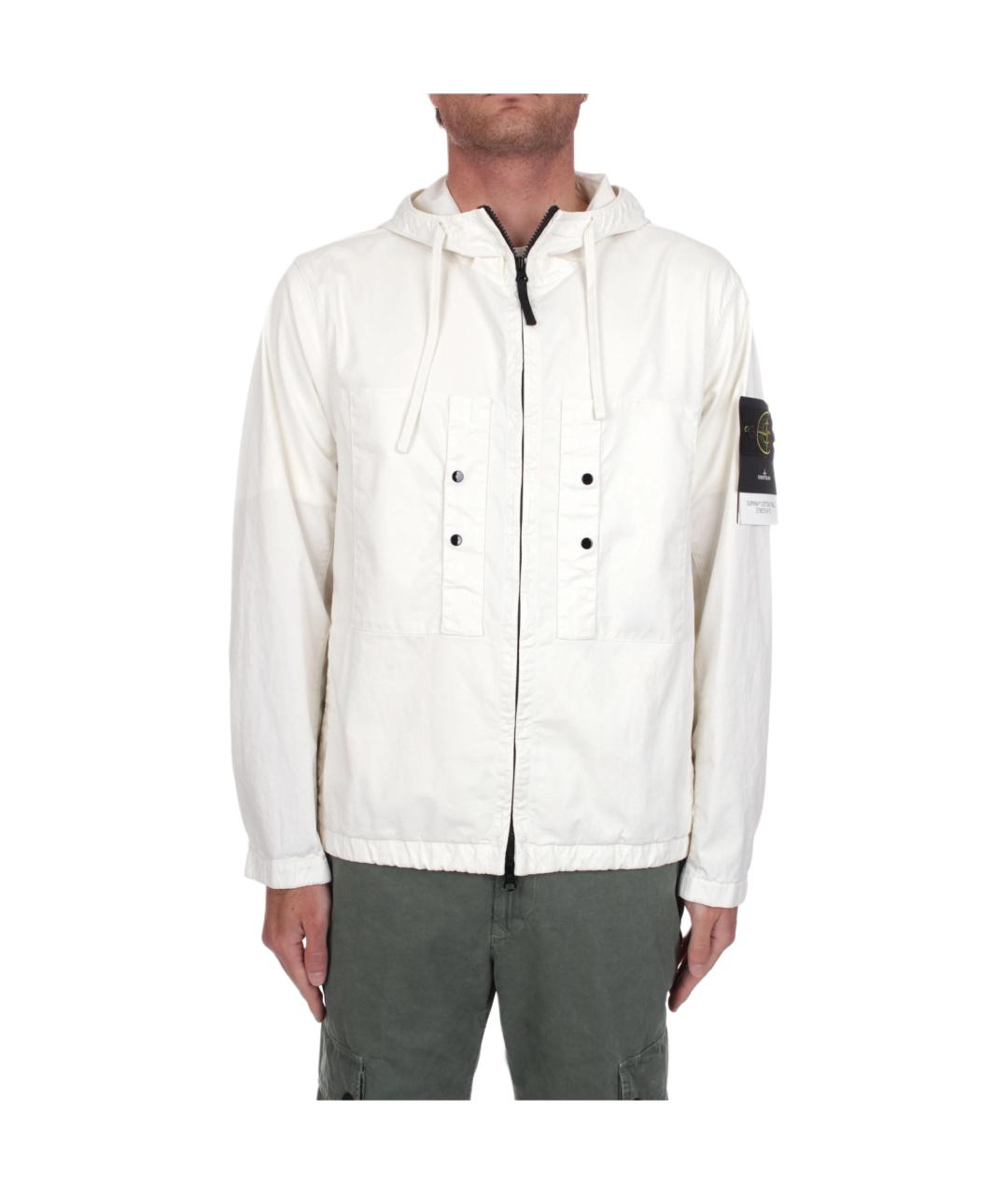 STONE ISLAND Белая куртка, фото 5