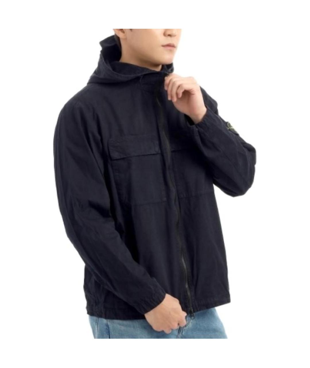 STONE ISLAND Темно-синяя куртка, фото 3