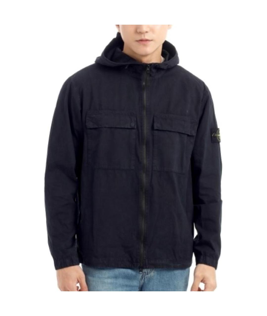 STONE ISLAND Темно-синяя куртка, фото 4