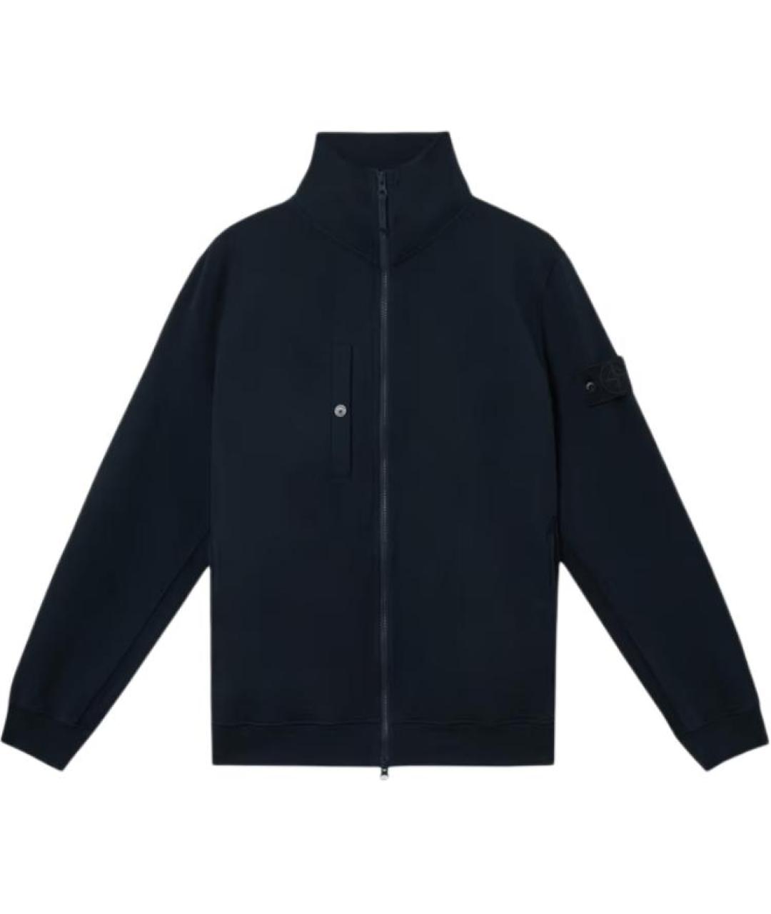 STONE ISLAND Темно-синяя куртка, фото 1