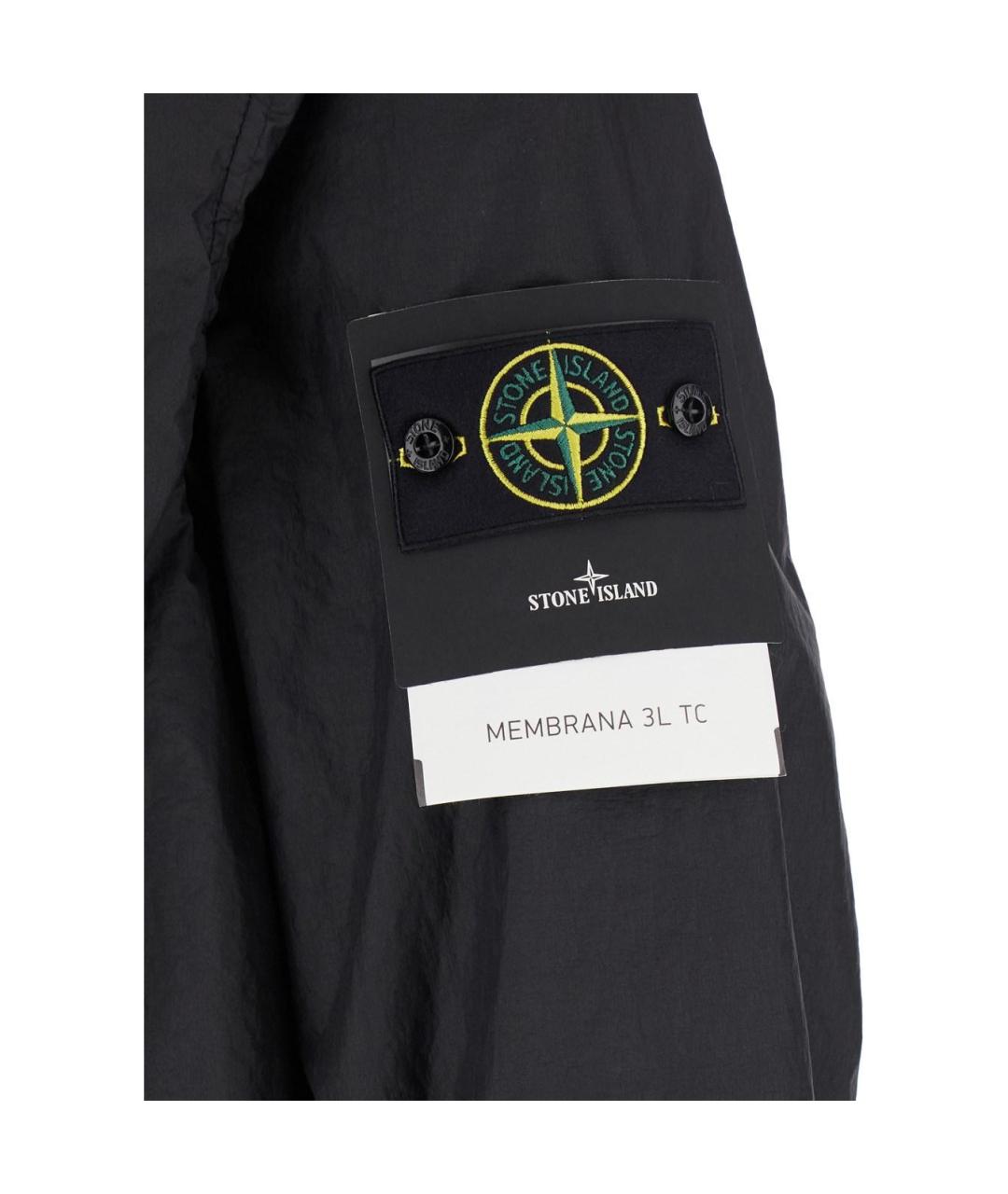 STONE ISLAND Черная куртка, фото 3