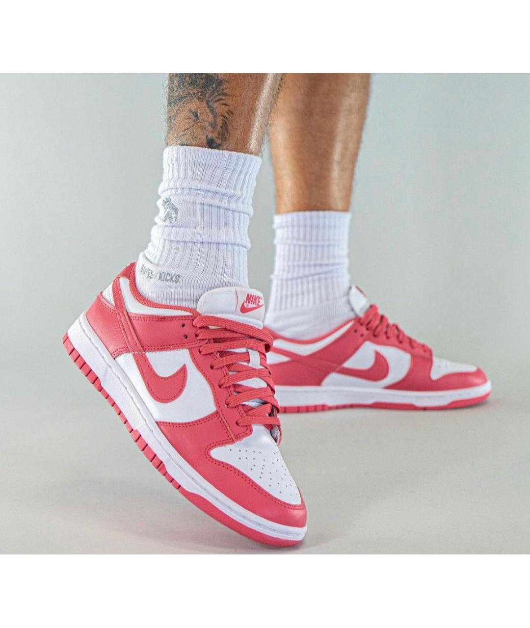 NIKE Розовые кожаные кроссовки, фото 5