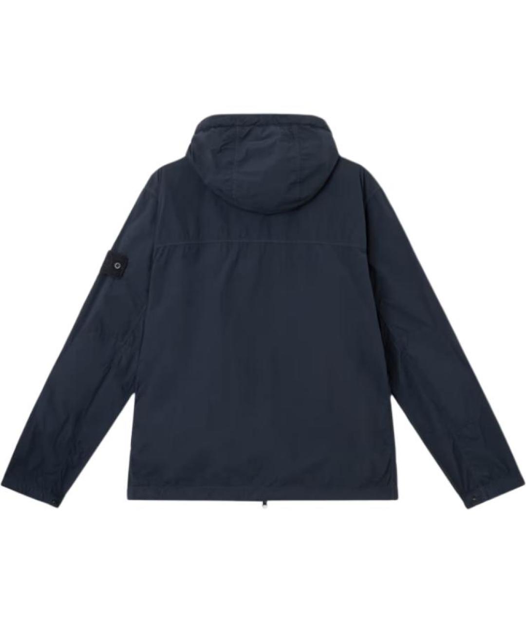 STONE ISLAND Темно-синяя полиамидовая куртка, фото 2