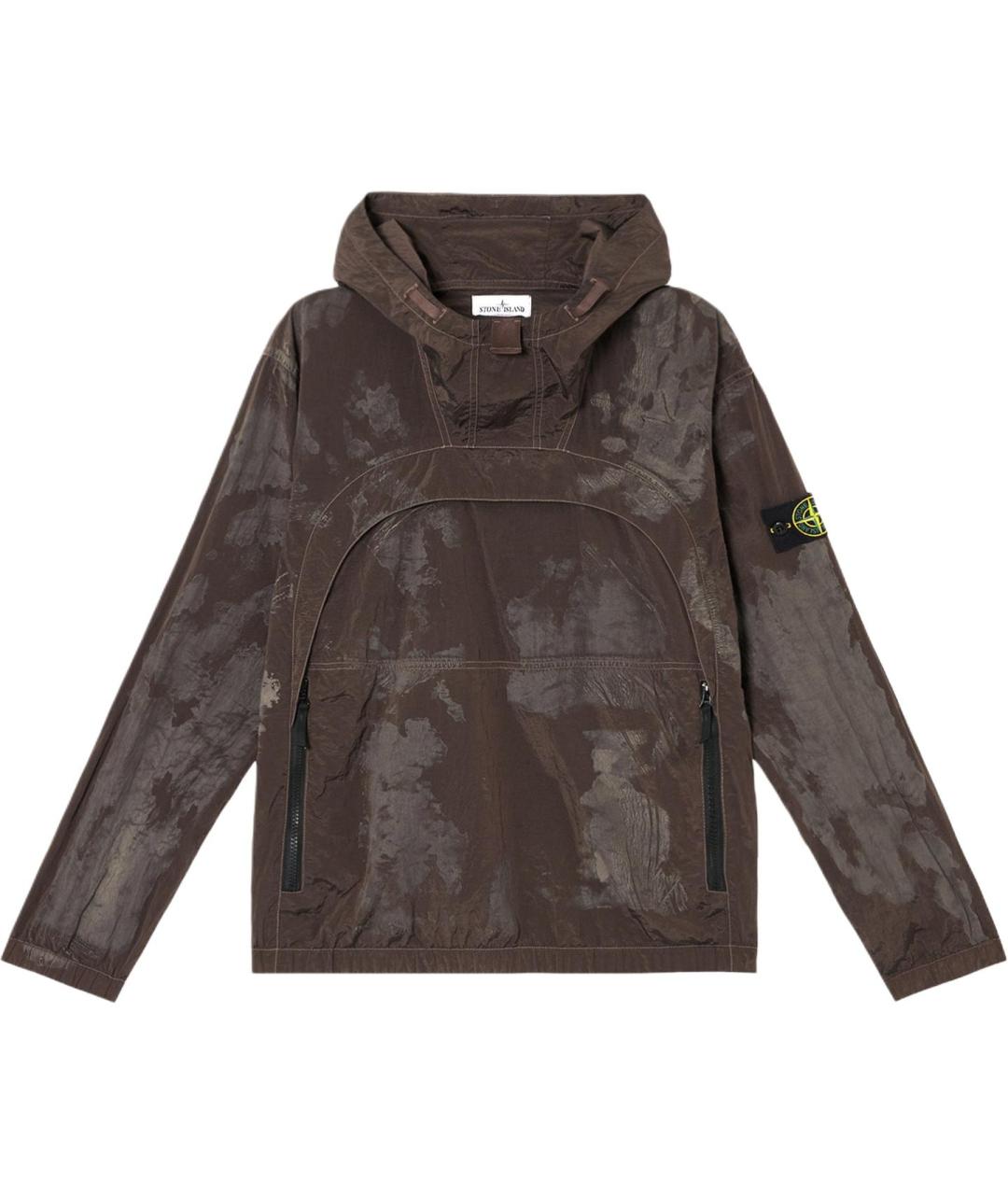 STONE ISLAND Хаки полиамидовая куртка, фото 1