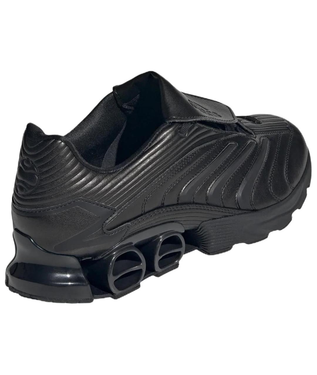 ADIDAS Черные кожаные кроссовки, фото 4