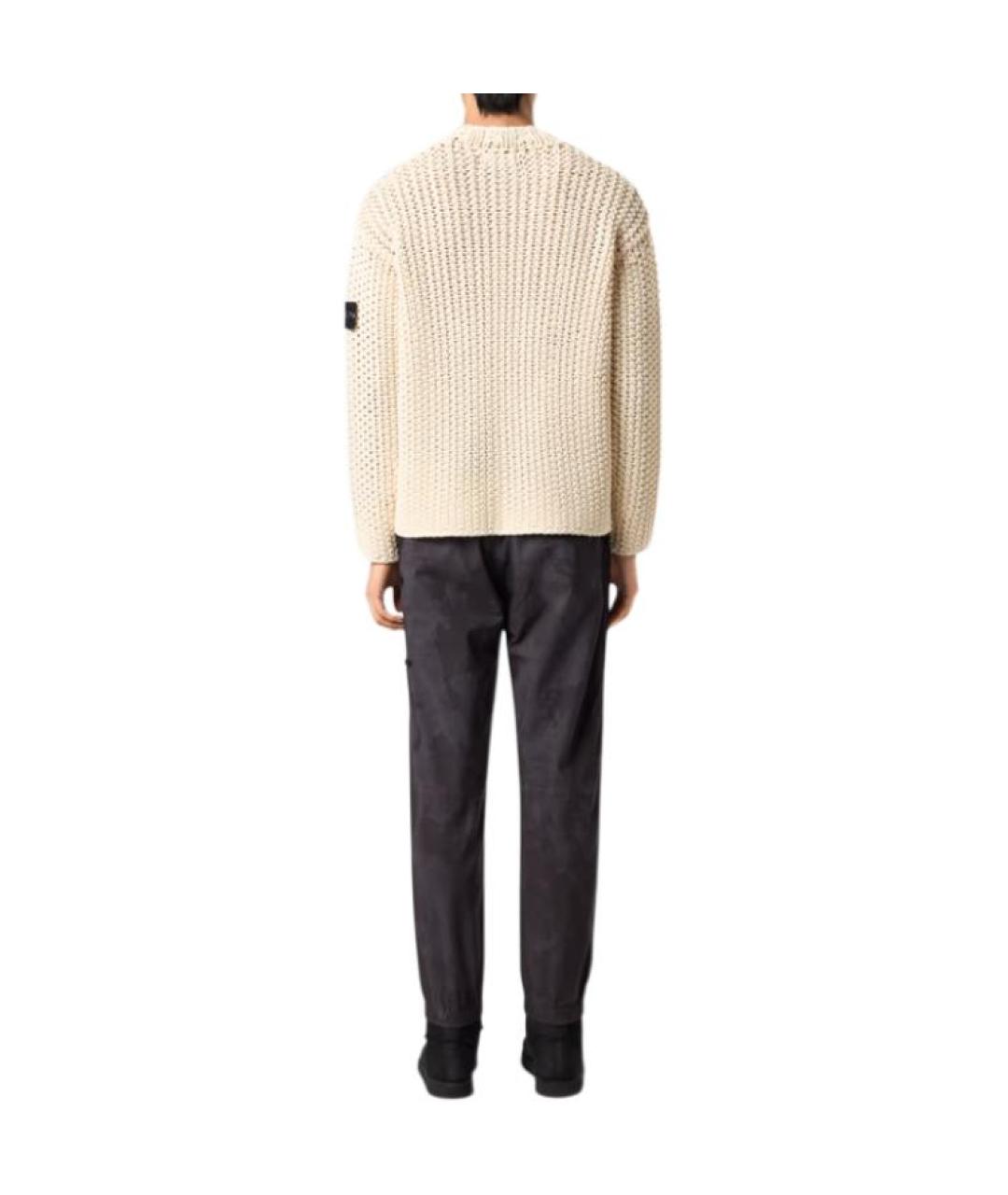 STONE ISLAND Бежевый джемпер / свитер, фото 4