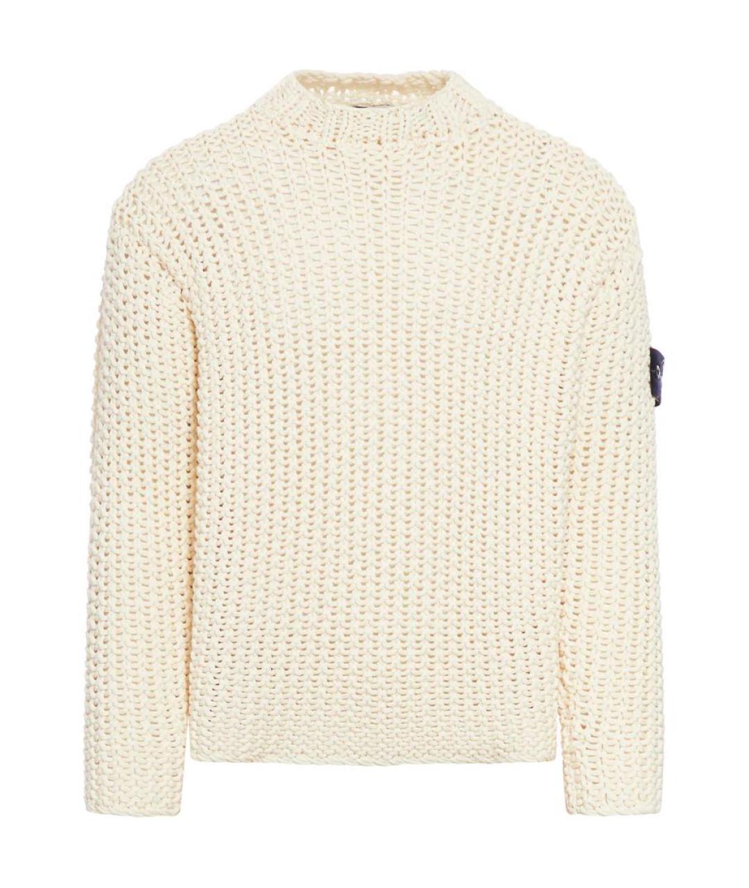 STONE ISLAND Бежевый джемпер / свитер, фото 1