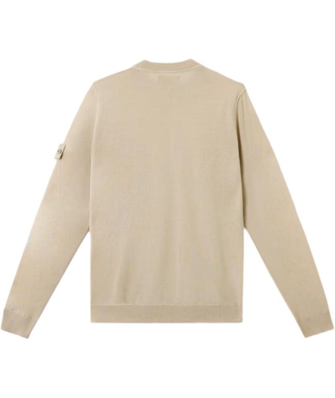 STONE ISLAND Бежевый джемпер / свитер, фото 2