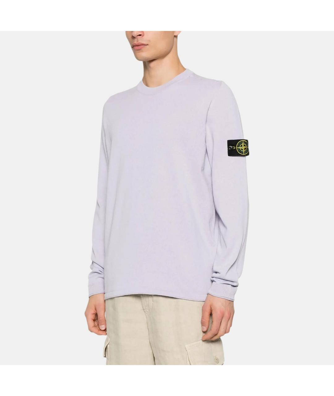 STONE ISLAND Фиолетовый джемпер / свитер, фото 4