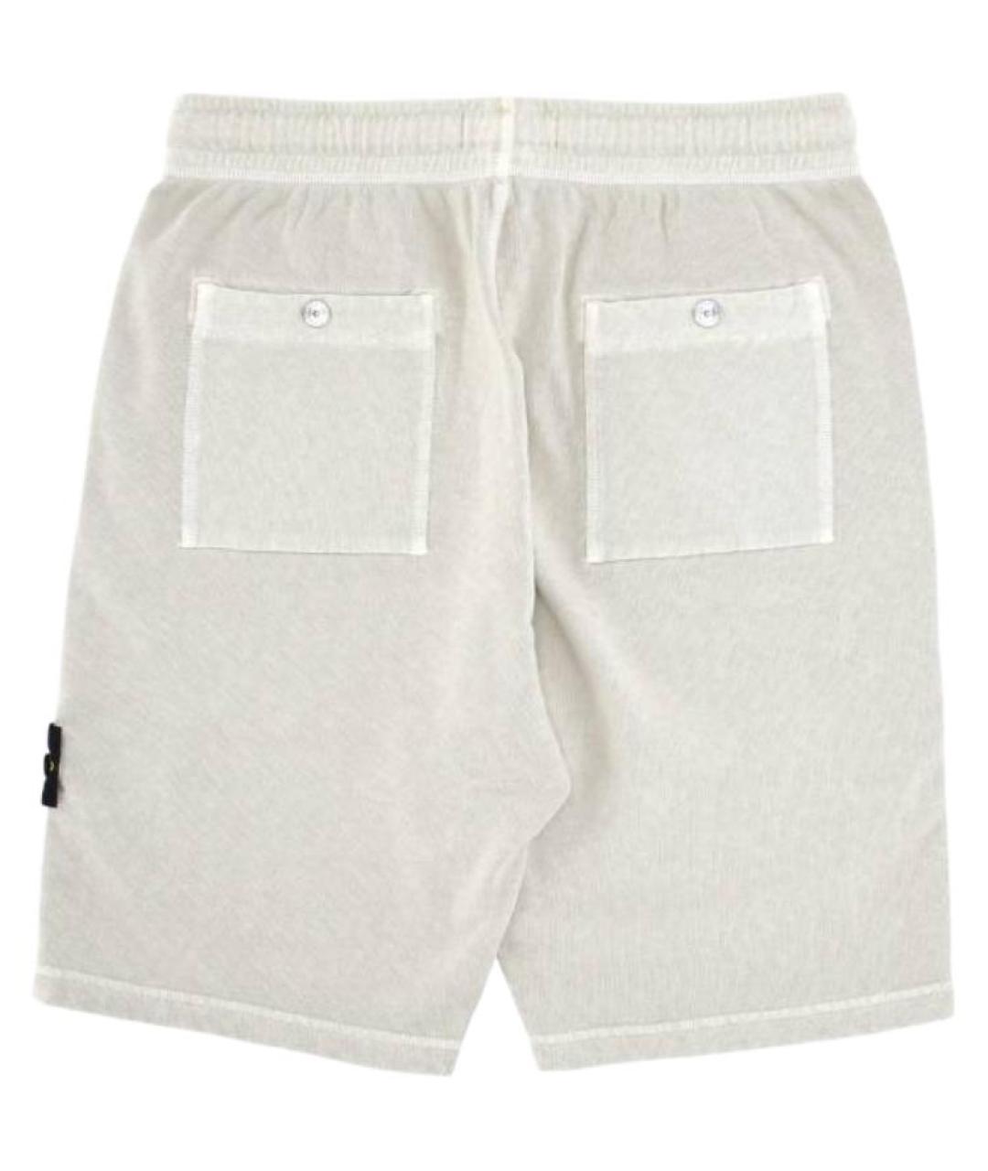 STONE ISLAND Белые шорты, фото 2