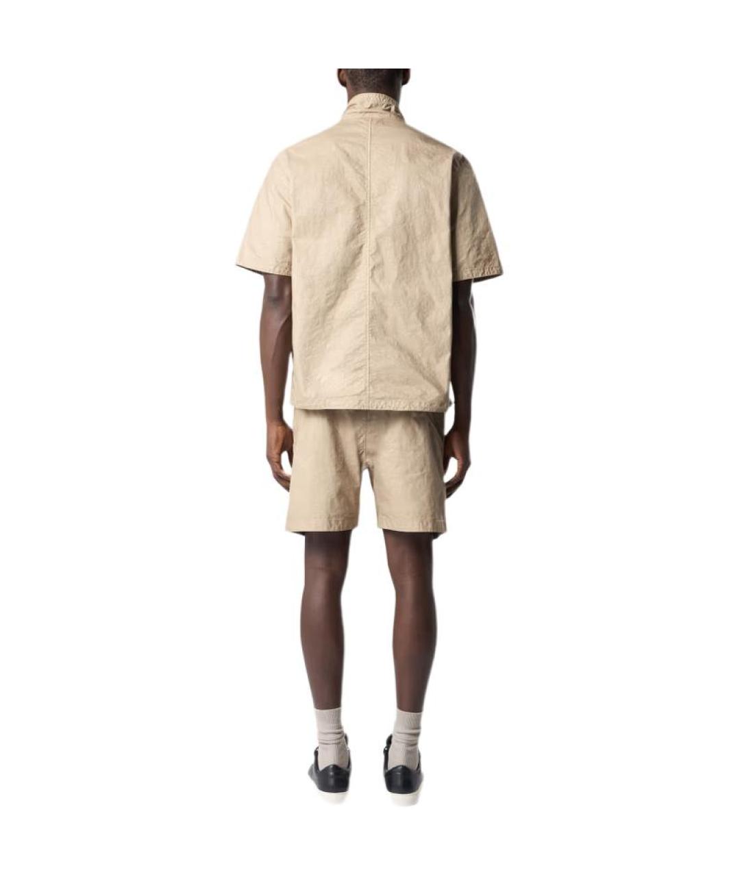STONE ISLAND Золотые шорты, фото 4