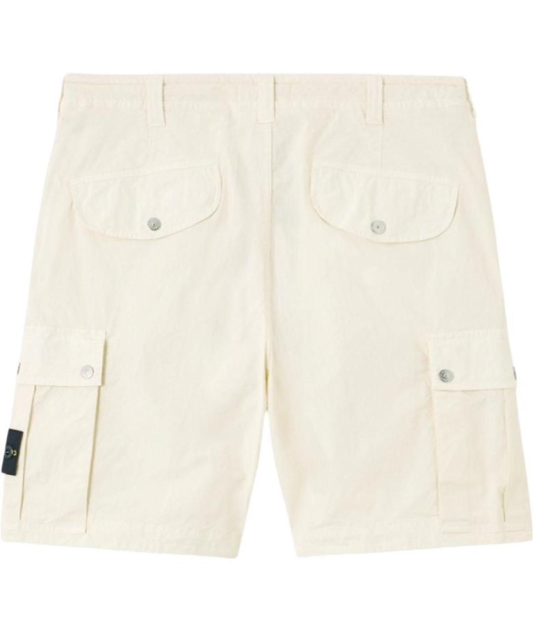 STONE ISLAND Бежевые шорты, фото 2