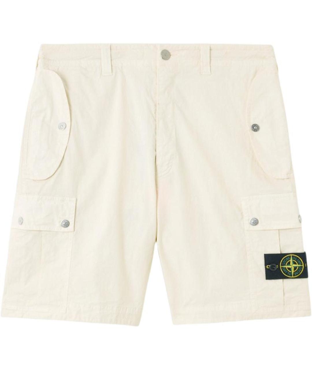 STONE ISLAND Бежевые шорты, фото 1