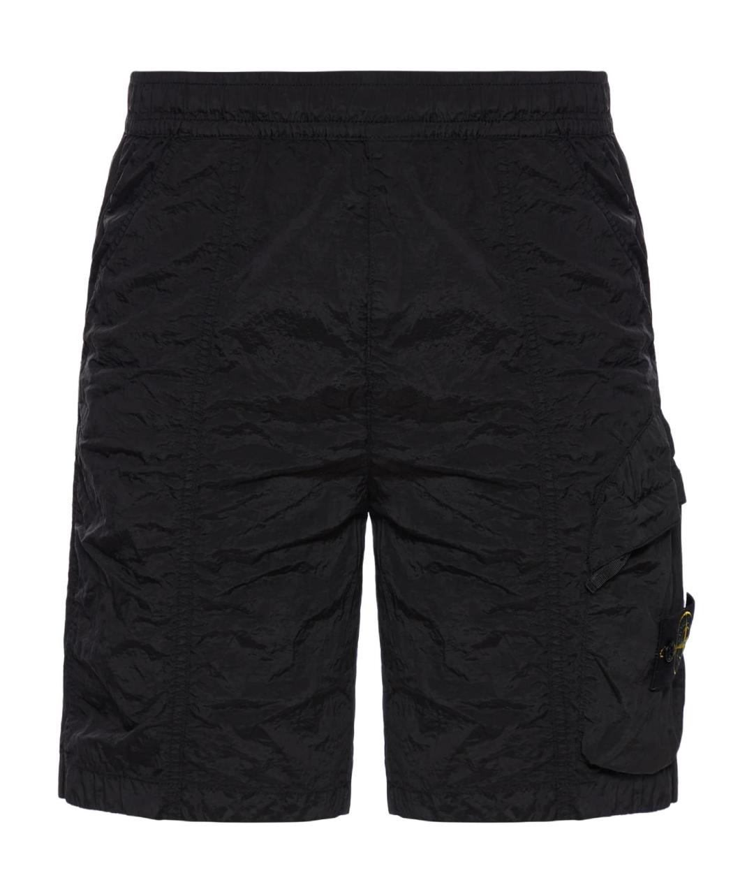 STONE ISLAND Черные шорты, фото 1