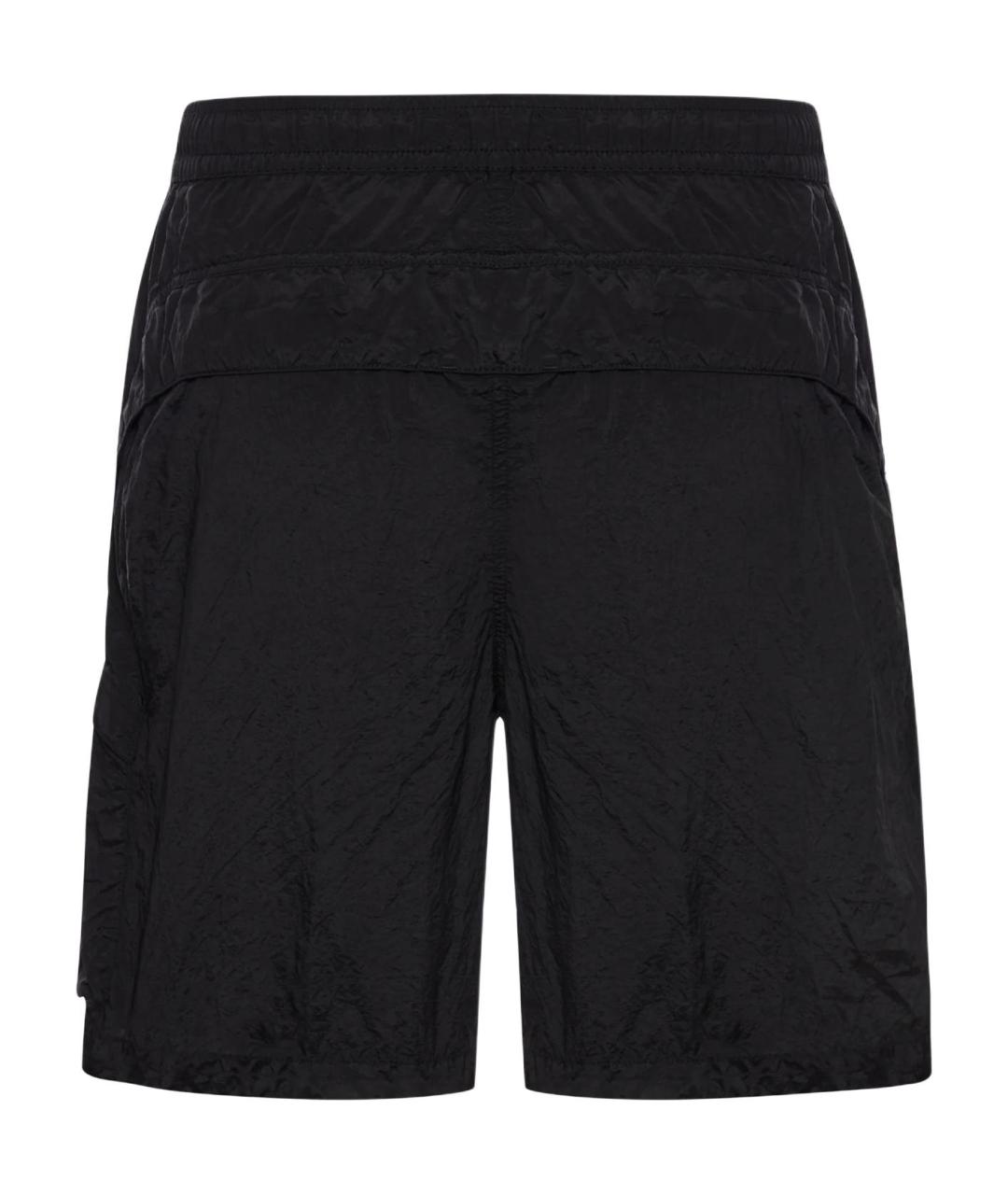 STONE ISLAND Черные шорты, фото 2