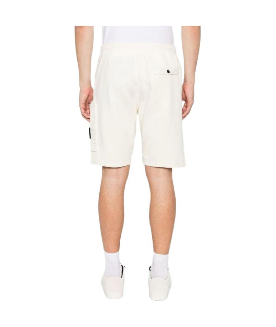 STONE ISLAND Белые шорты, фото 3
