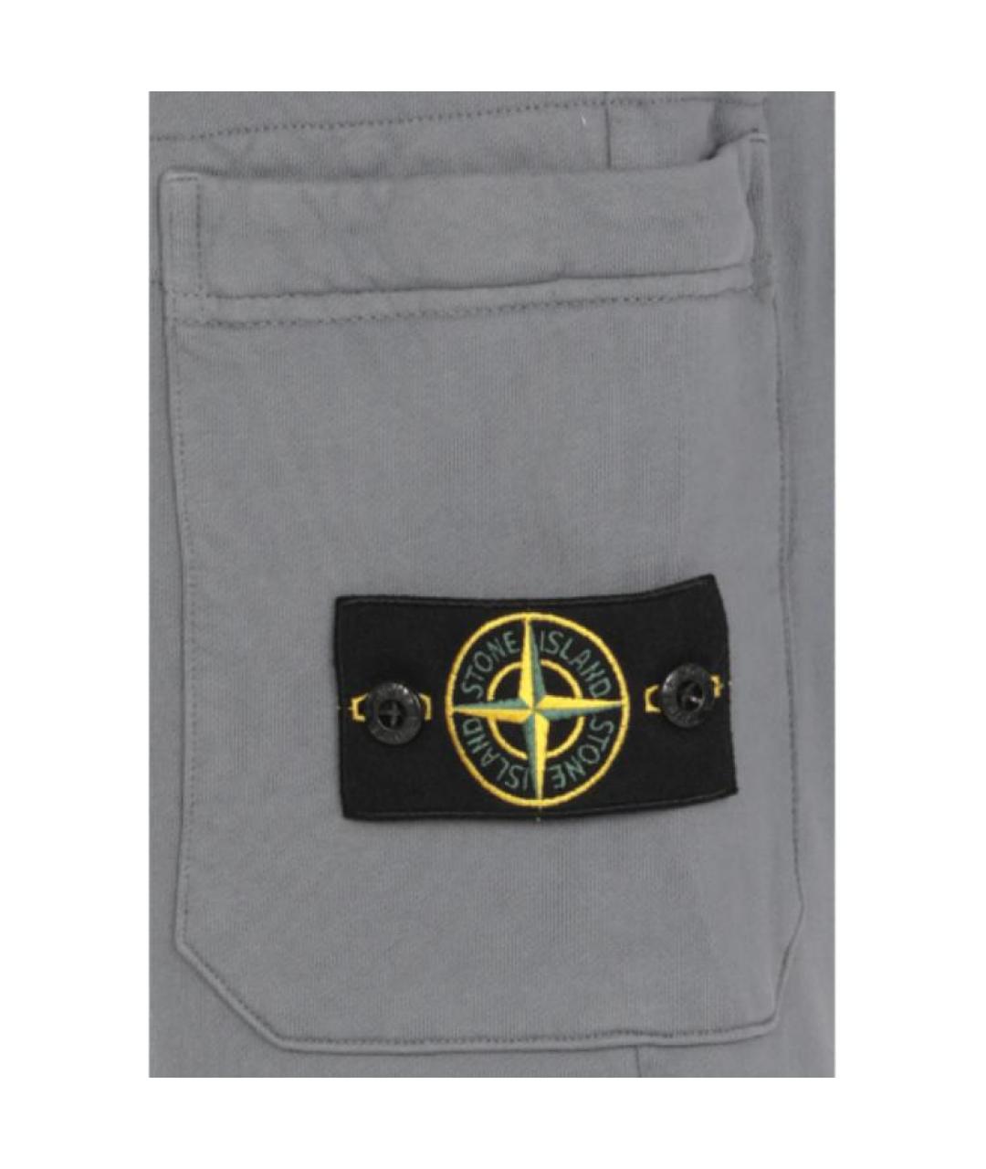 STONE ISLAND Серые шорты, фото 5